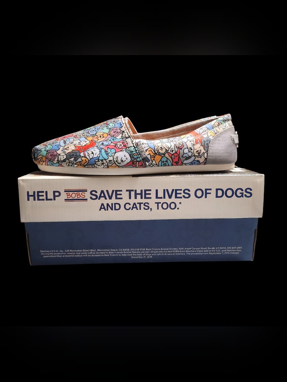 Skechers BOBS Women's Plush "Woof Party" Ballet Flat Size 7.5